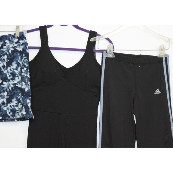 Athletic Workout Clothing sz XS-S Lot Skort Jumpsuit Track Pants Black and Blue - Picture 3 of 9